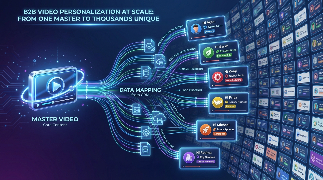 Example workflow for AI personalized prospecting videos