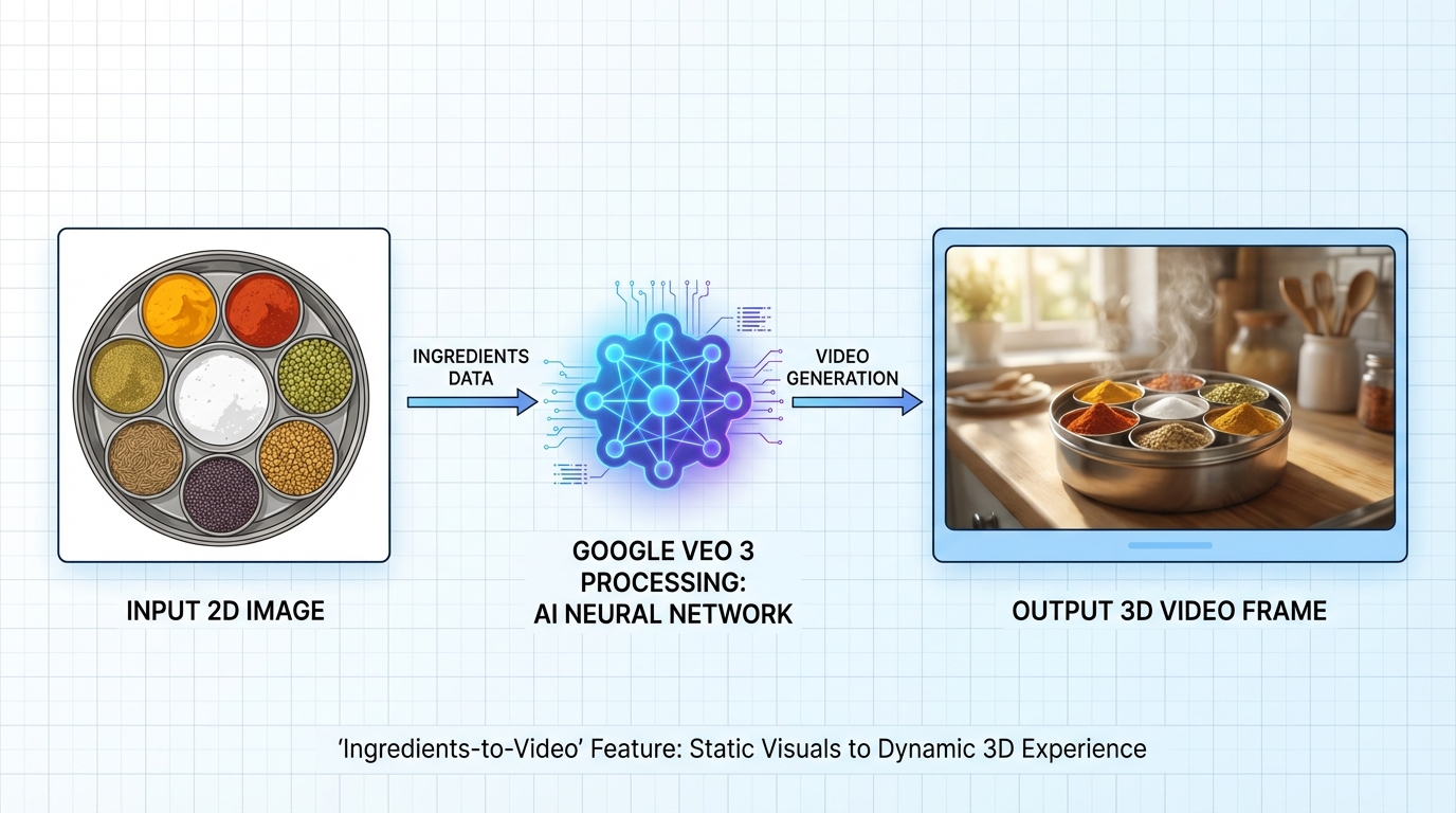 Example frames demonstrating Veo 3.1 Hindi prompt results