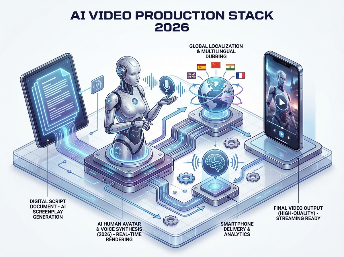 AI video automation and distribution dashboard