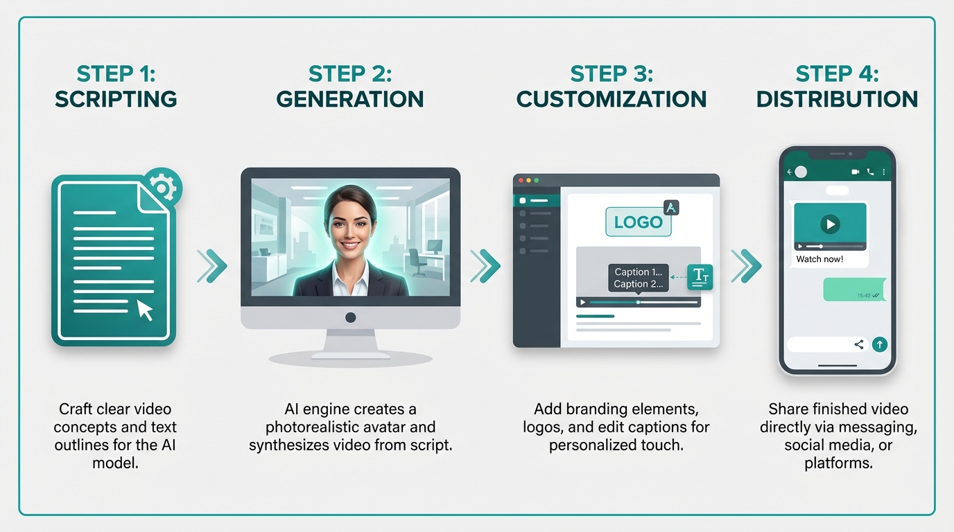 AI video content illustration for Indian coaches and consultants