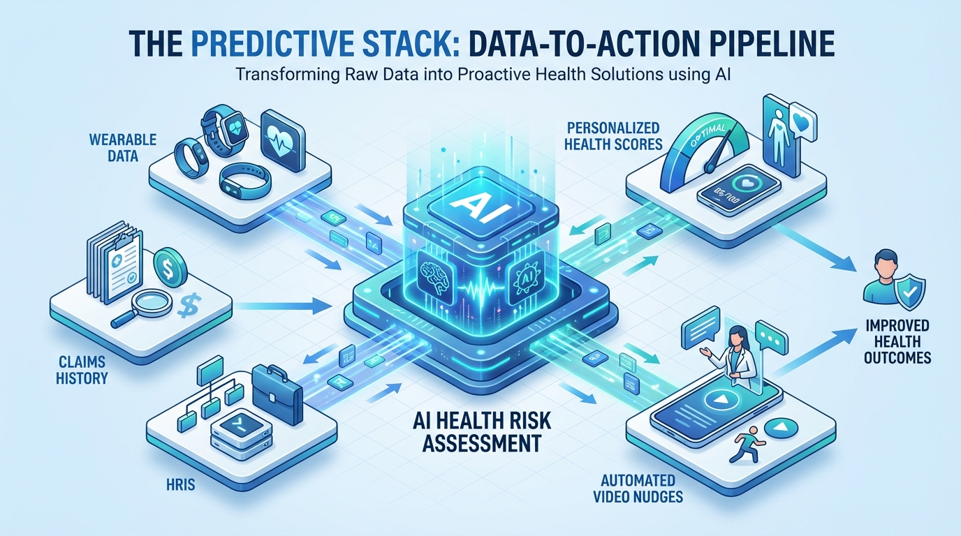 Example of corporate employee health video personalization dashboard