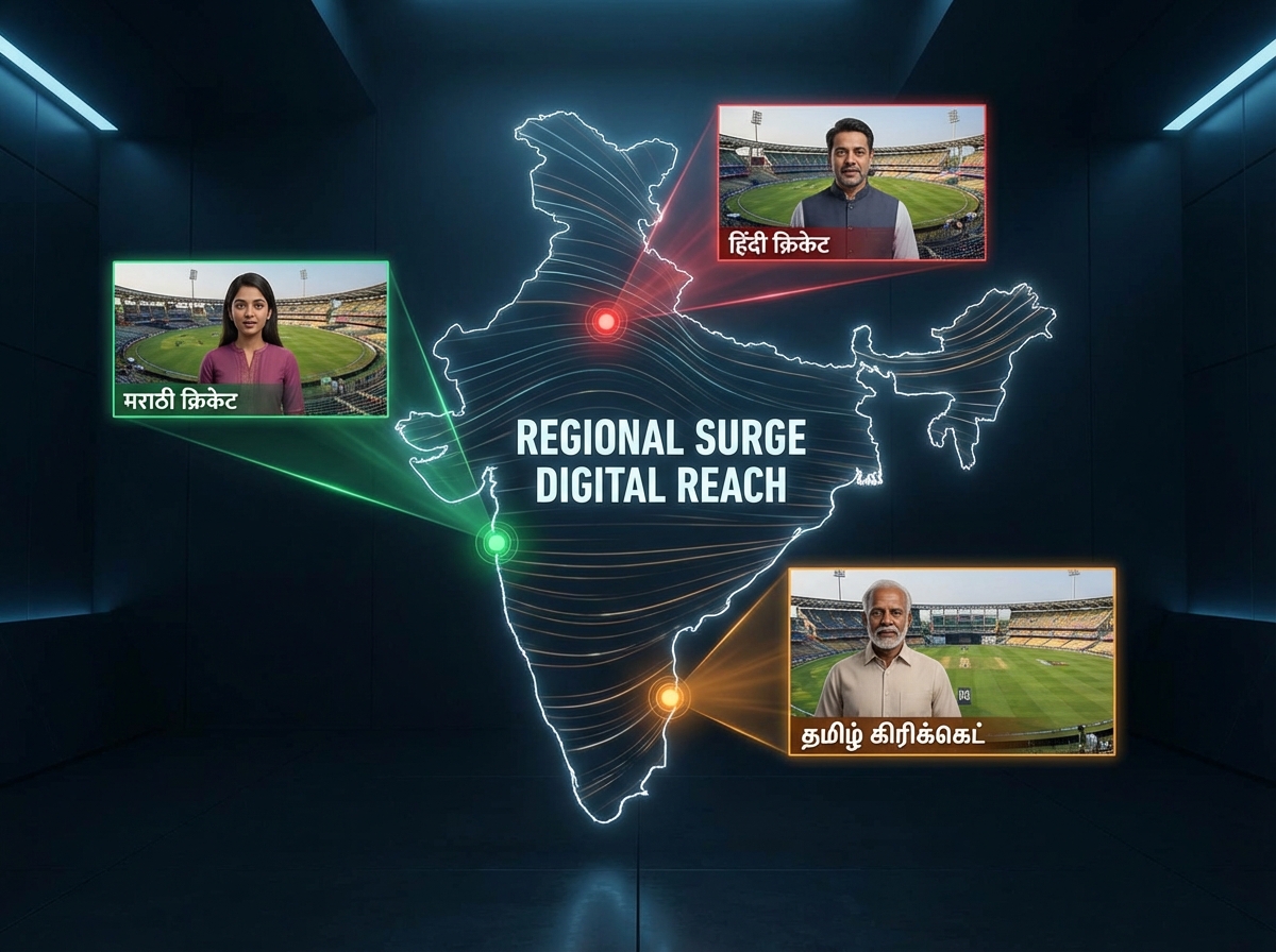 Multilingual regional personalization for cricket video campaigns
