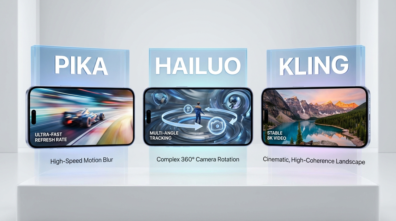 Generative video tools comparison visual