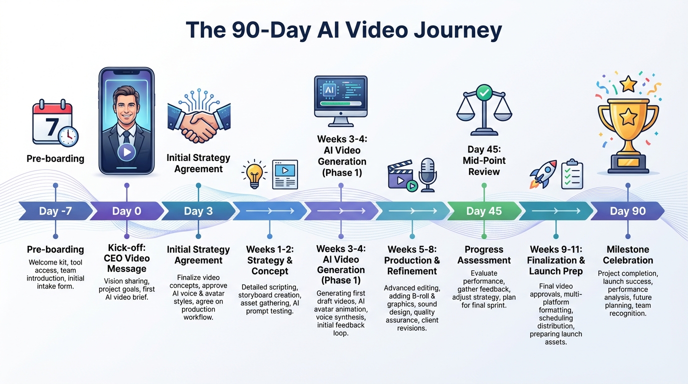 Technical architecture for enterprise AI video onboarding and security