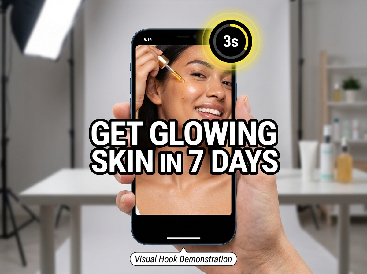 Example of kinetic captions and visual-first mobile video design