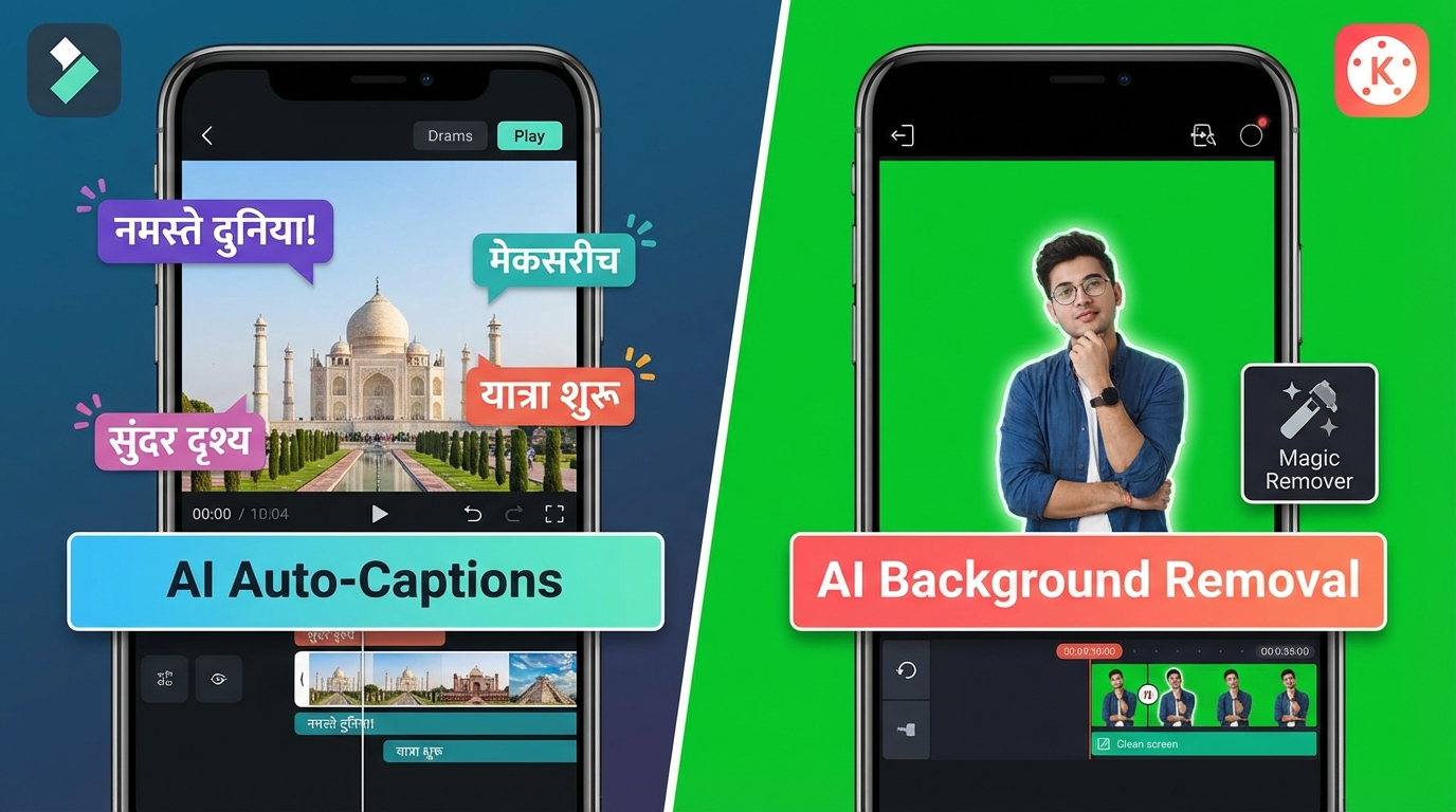 Mobile video editing comparison graphic