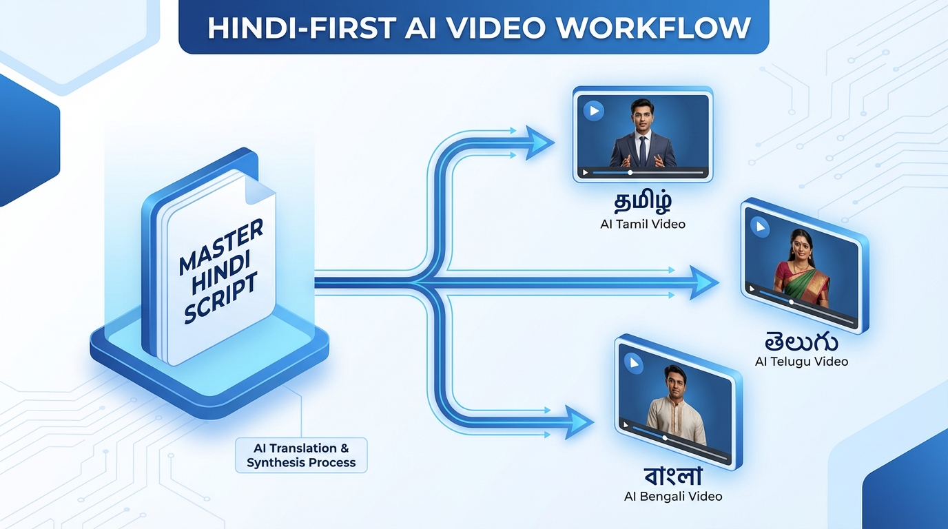 AI video production pipeline for government schemes