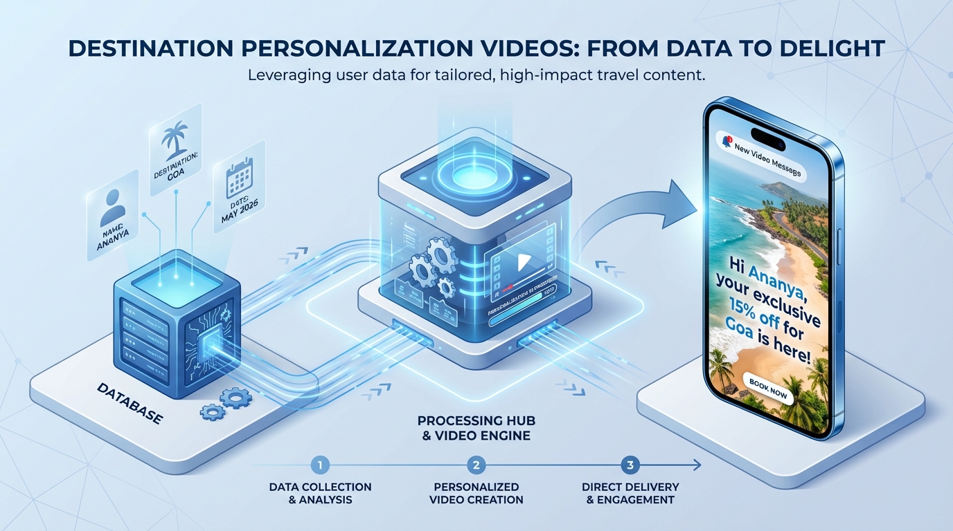 Example of a personalized destination video preview