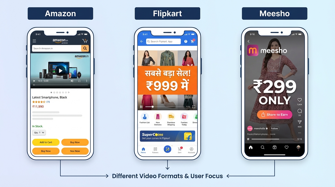 AI video workflow illustration for Indian marketplaces