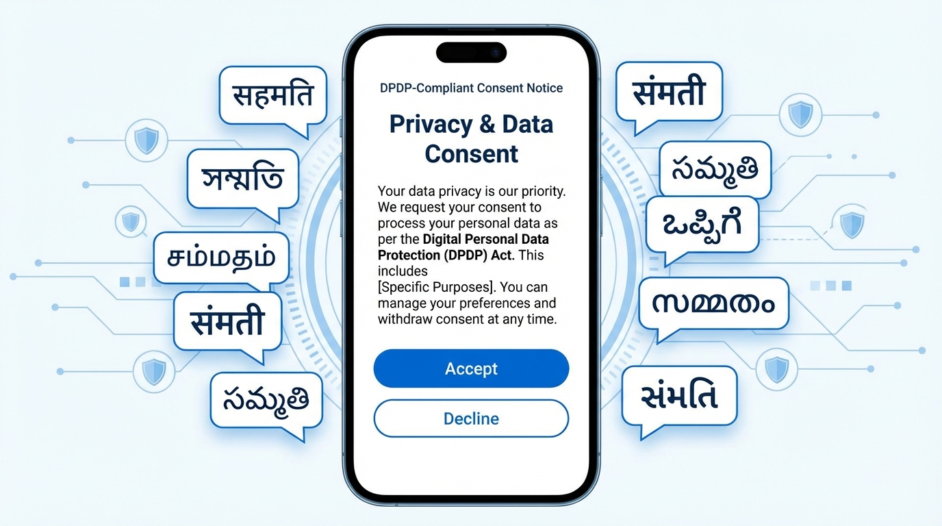 Consent management personalization workflow diagram
