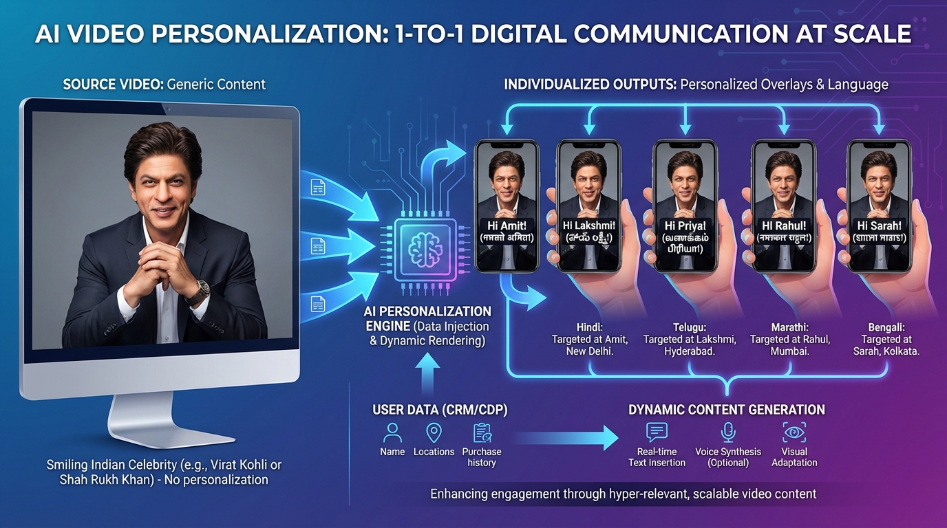 Illustration of Republic Day marketing automation and patriotic visuals