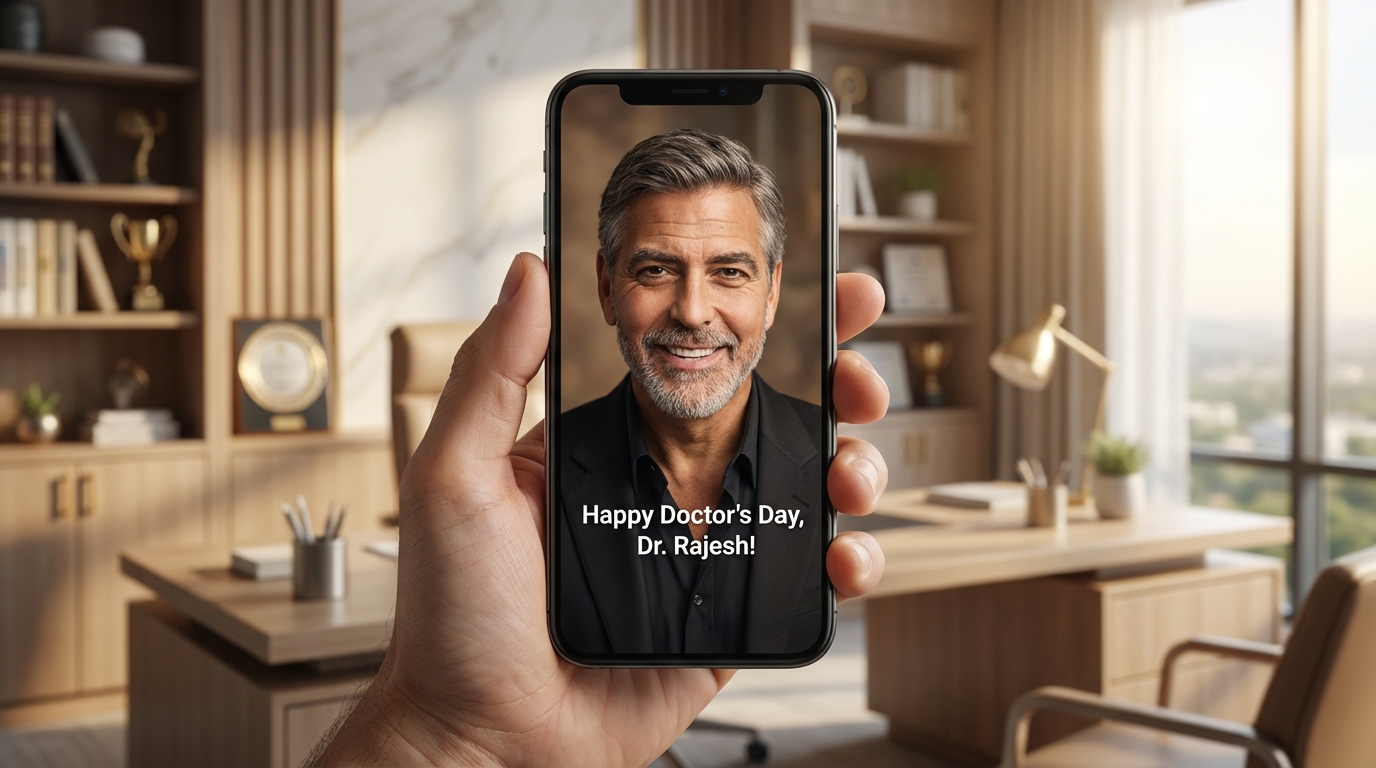 Cipla Doctor’s Day personalized video campaign visual