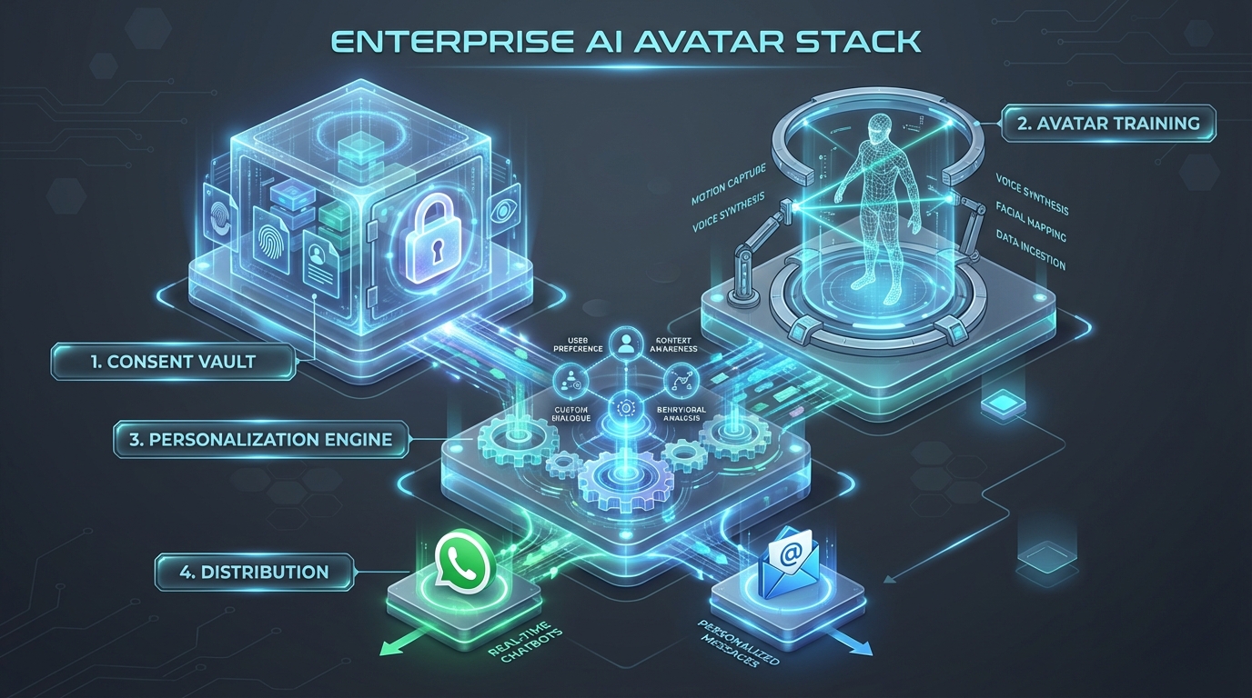 Dashboard view generating personalized AI celebrity videos at scale