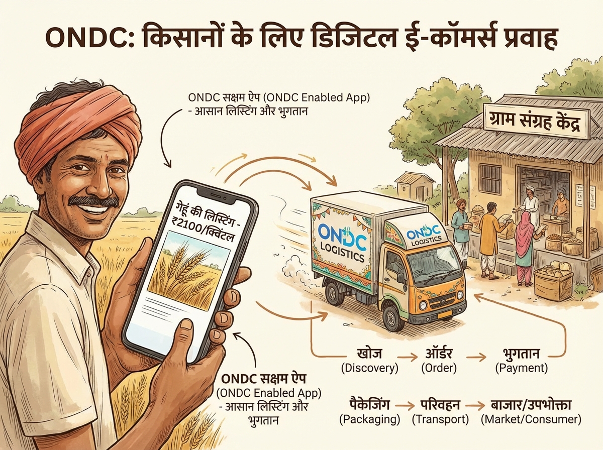 Common Service Centre kiosk looping digital literacy videos for villagers