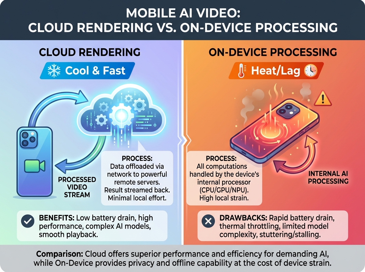 Mobile AI video workflow illustration for Android creators in India