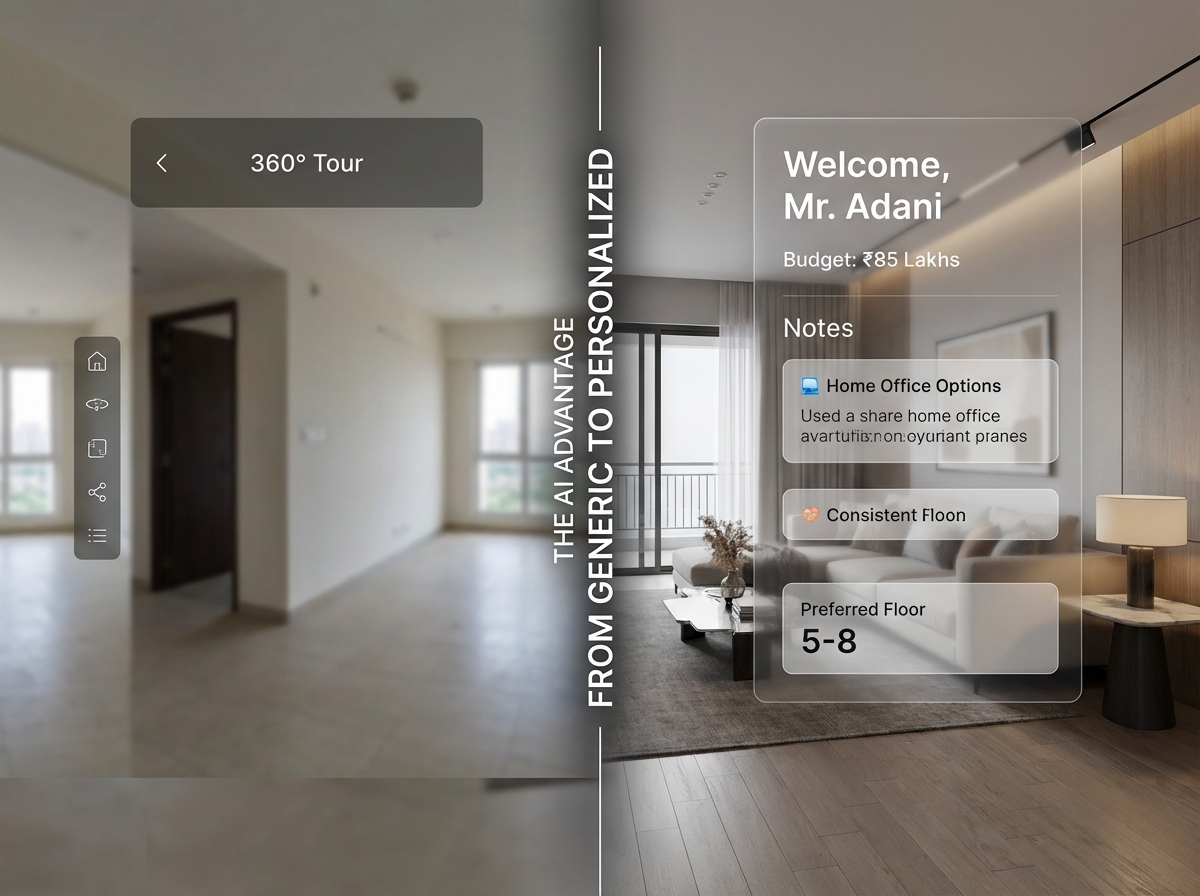 Example of a personalized virtual property walkthrough video with dynamic overlays