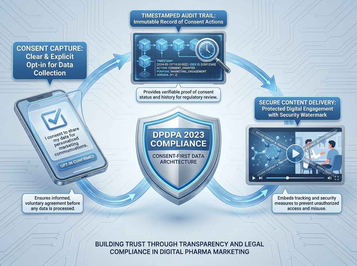 Illustration of modular, bite-sized clinical video content for HCP engagement