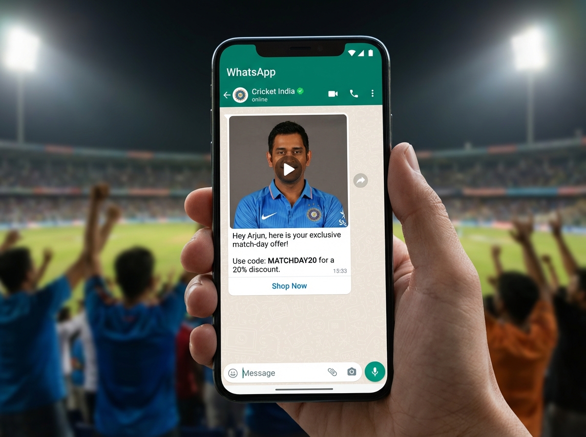 Cricket marketing visual