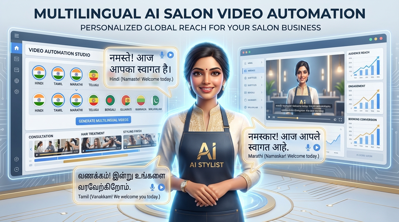 Salon service showcase video example