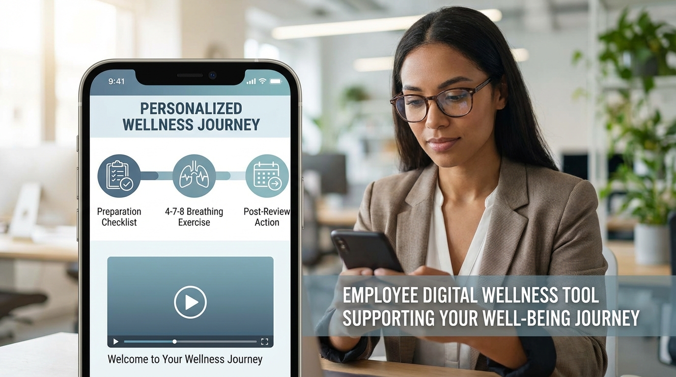 Employee wellness video content example