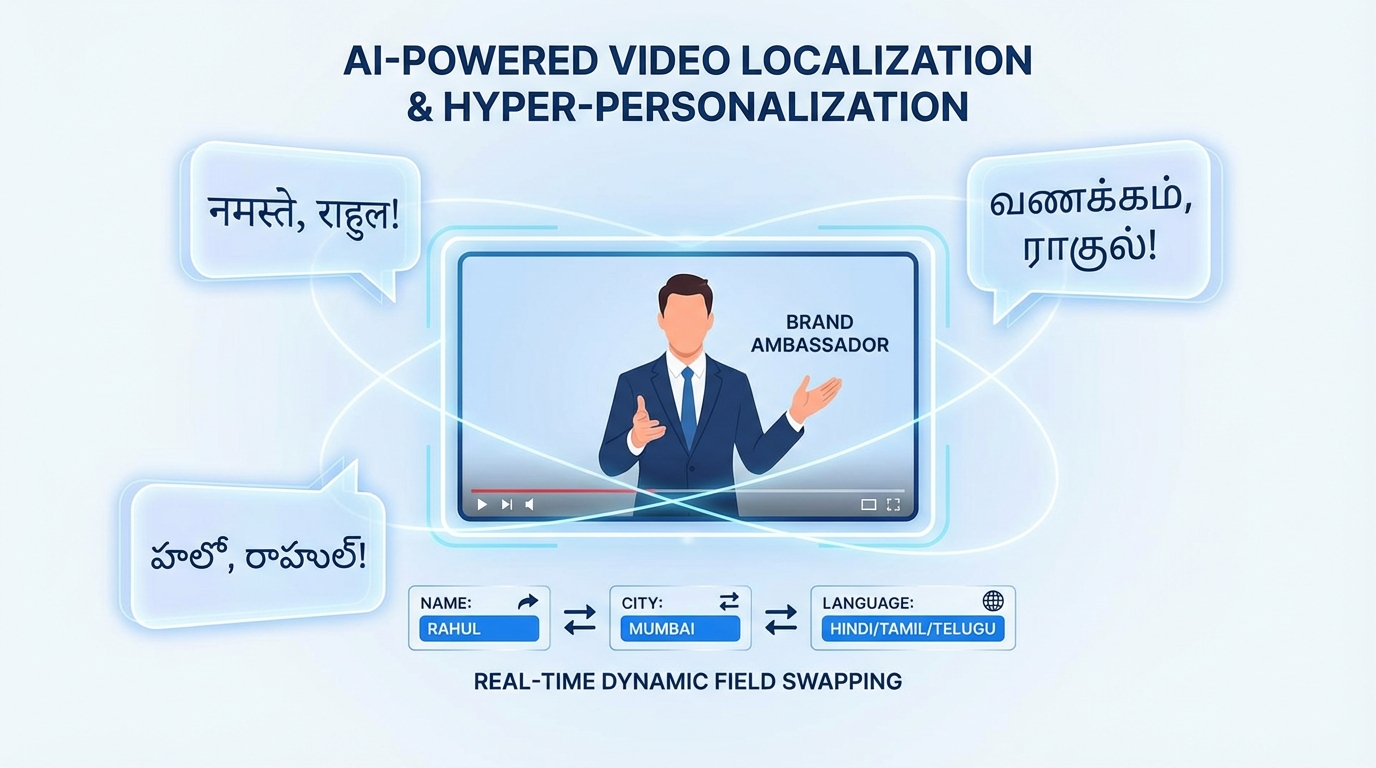 AI video personalization pipeline architecture diagram