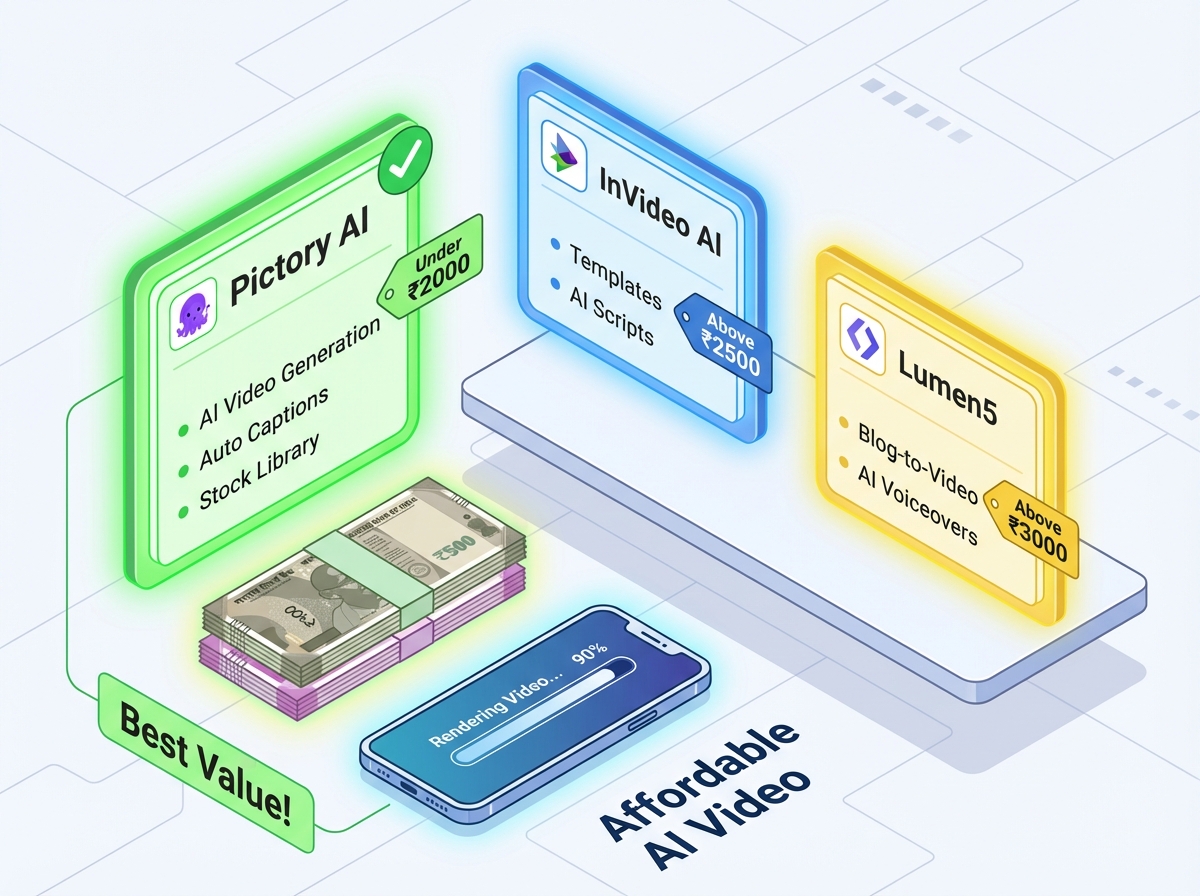 InVideo vs Pictory vs Lumen5 AI video tools comparison