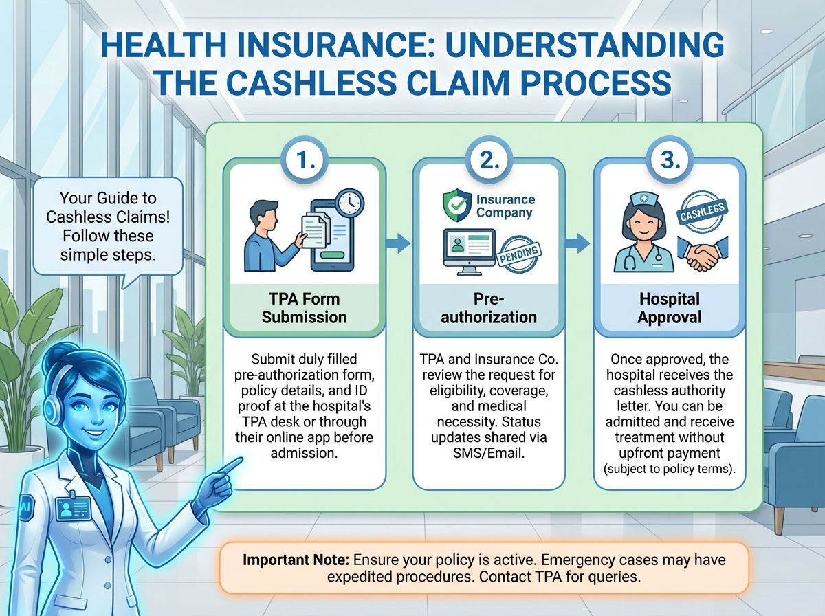 Health insurance claims explainer using AI video avatars