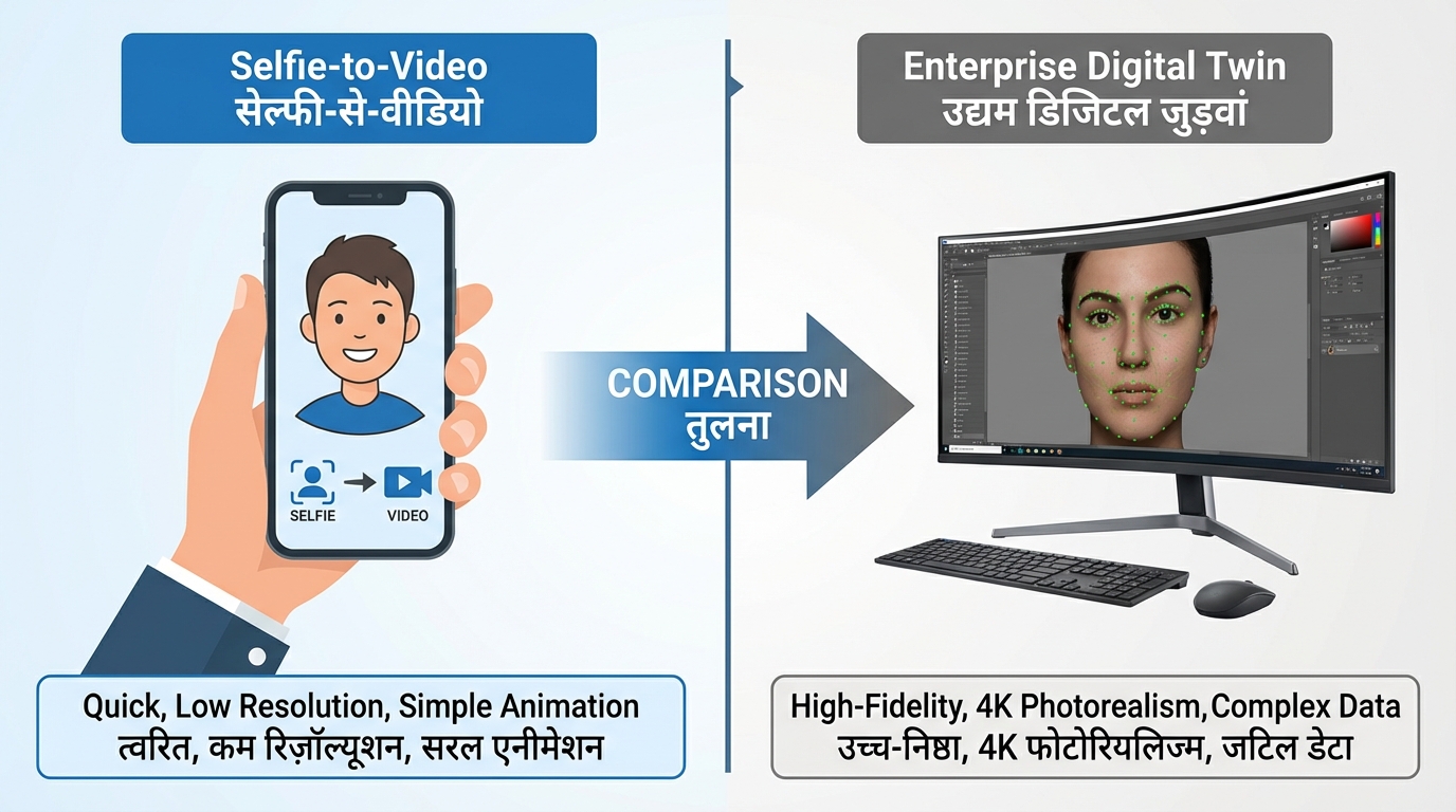 Example of AI avatar generation workflow for India in 2026