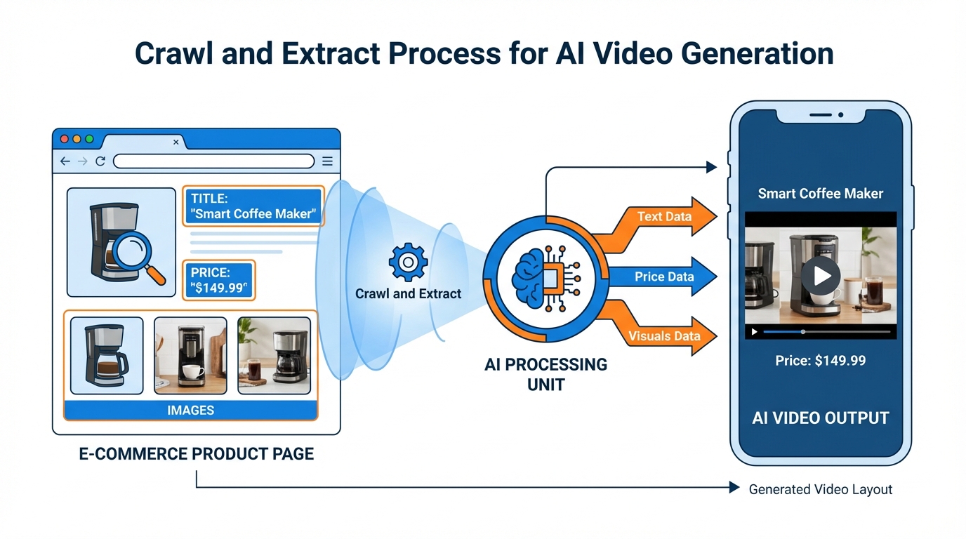 Product page video converter architecture diagram