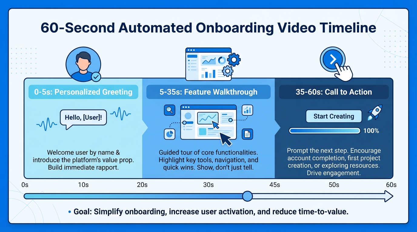 Personalized onboarding and milestone celebration video example