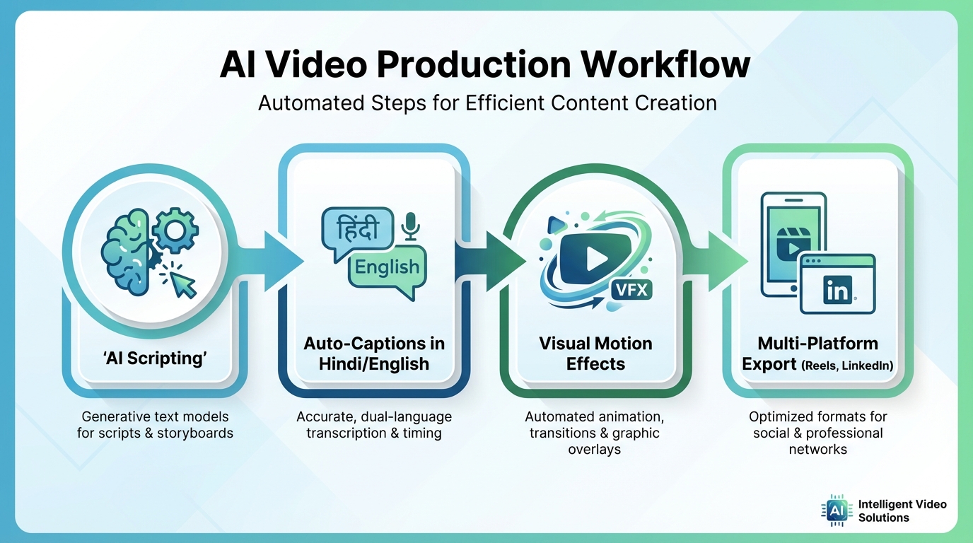 AI workflow for scaling silent-first video production across channels