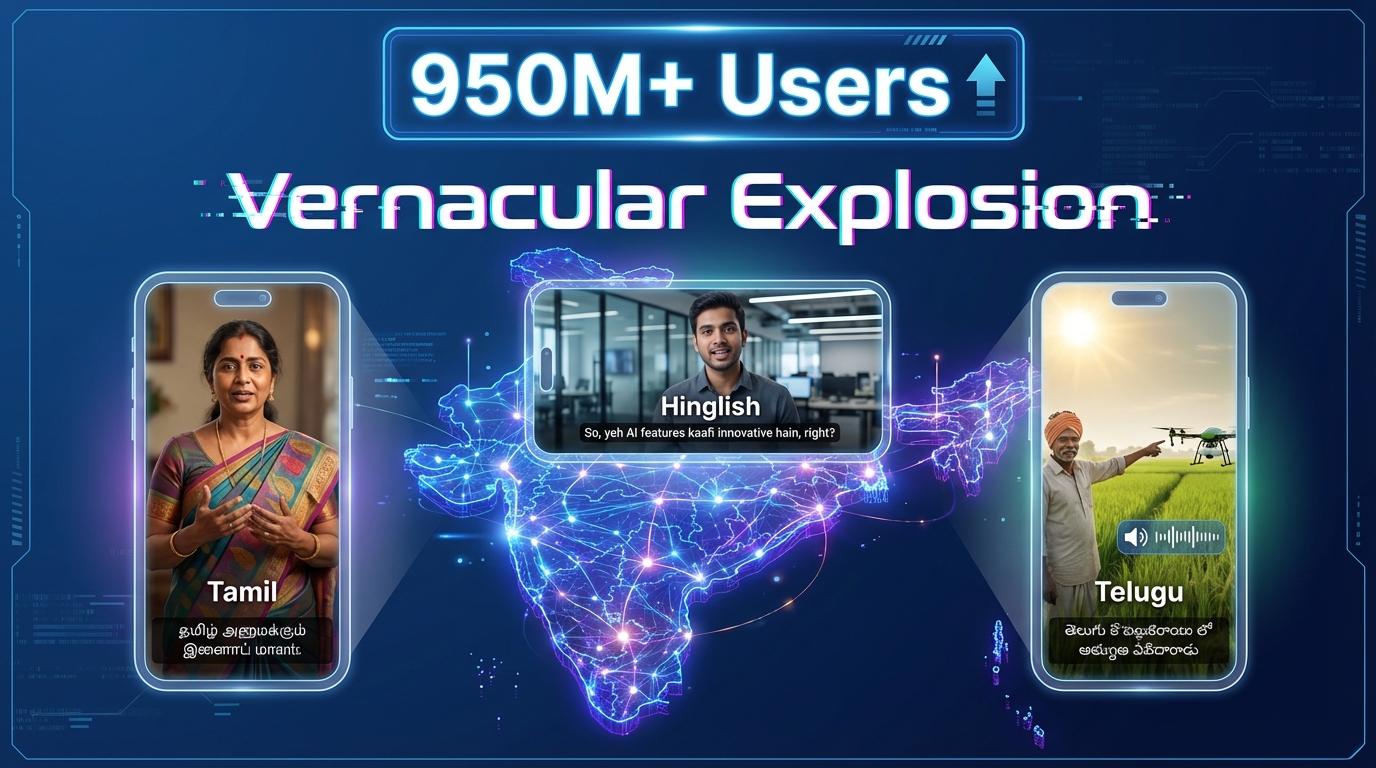 India 2026 vernacular video growth and internet adoption visualization