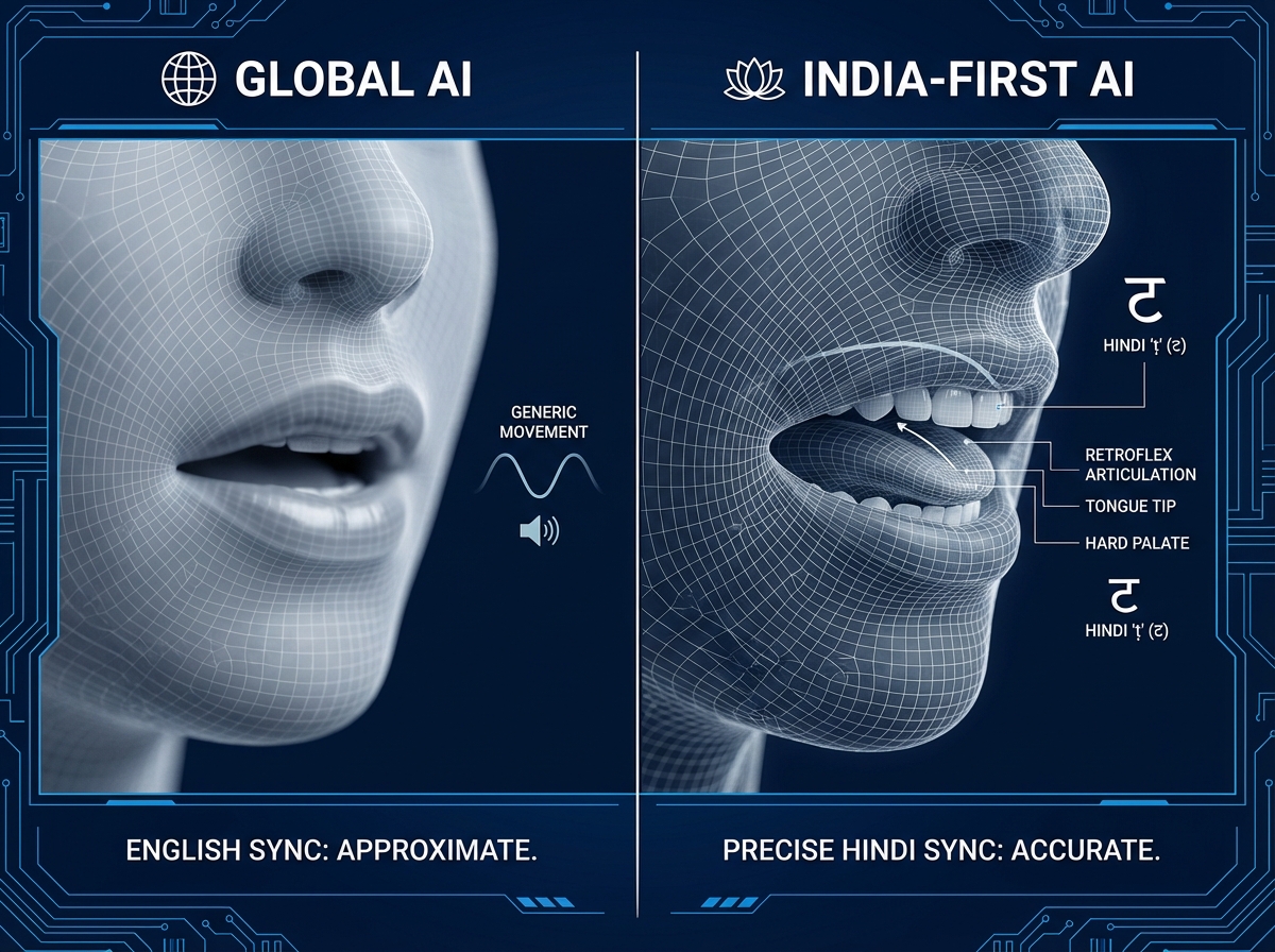 Identity-preserving Indian AI avatar workflow diagram