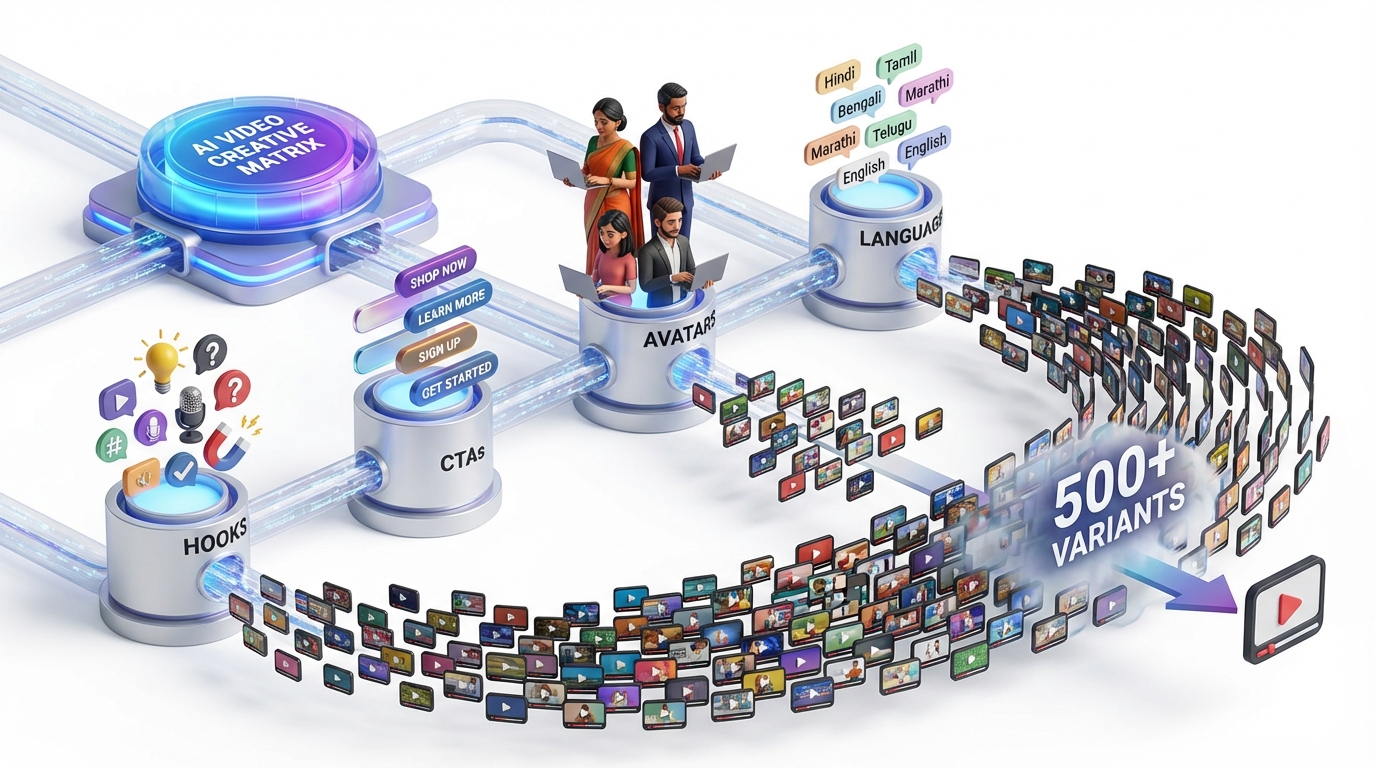 Statistical significance and power visualization for AI video A/B tests
