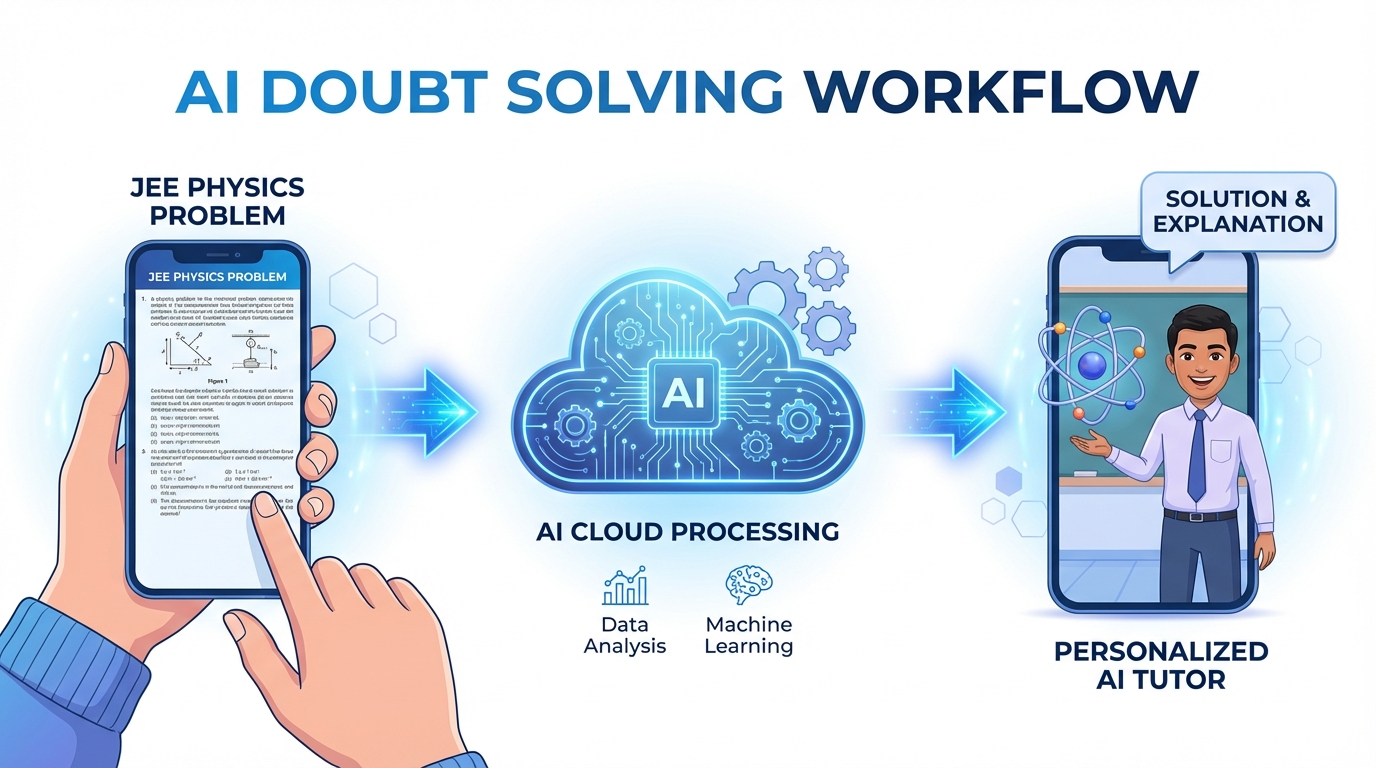 Illustration of multilingual AI avatar videos for Indian coaching institutes