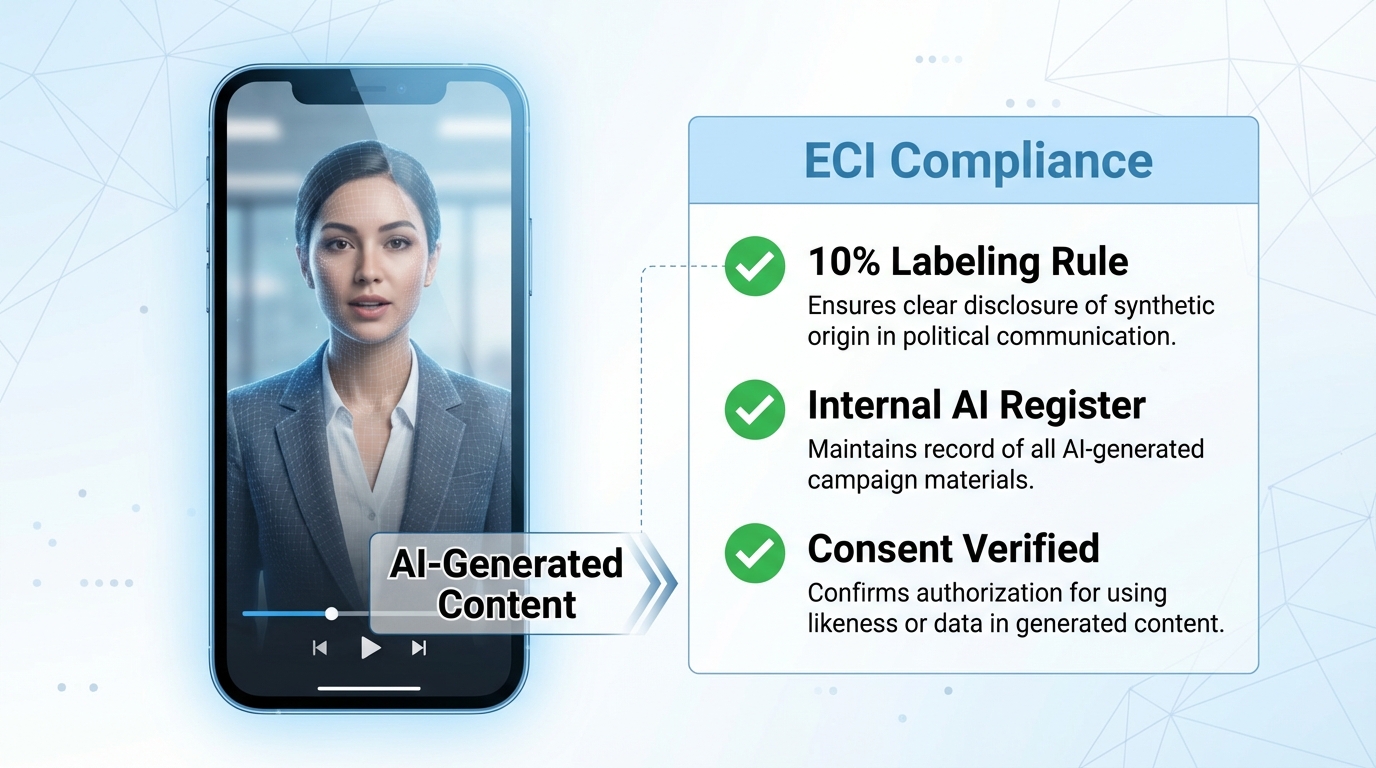 ECI-compliant AI video workflow overview