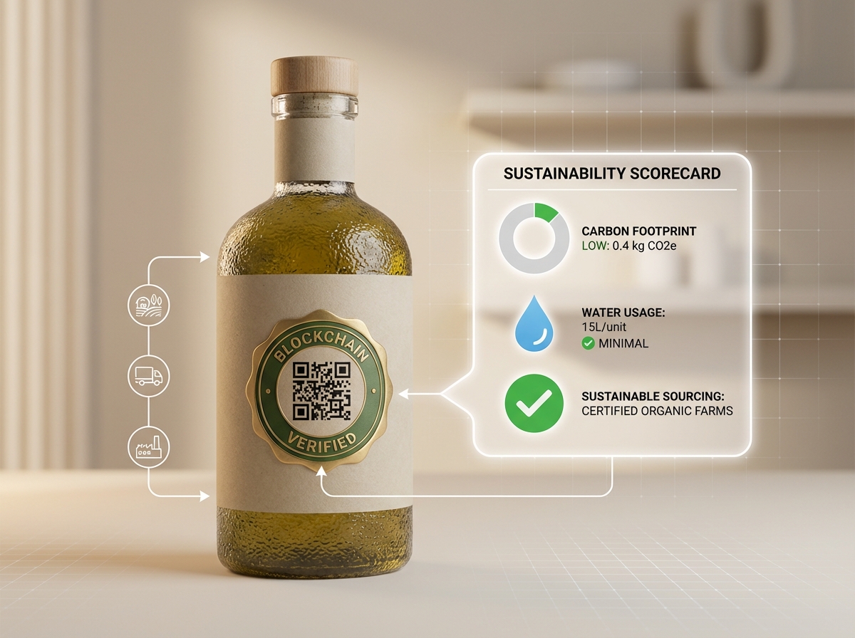 Sustainability metrics visualization with carbon and energy overlays