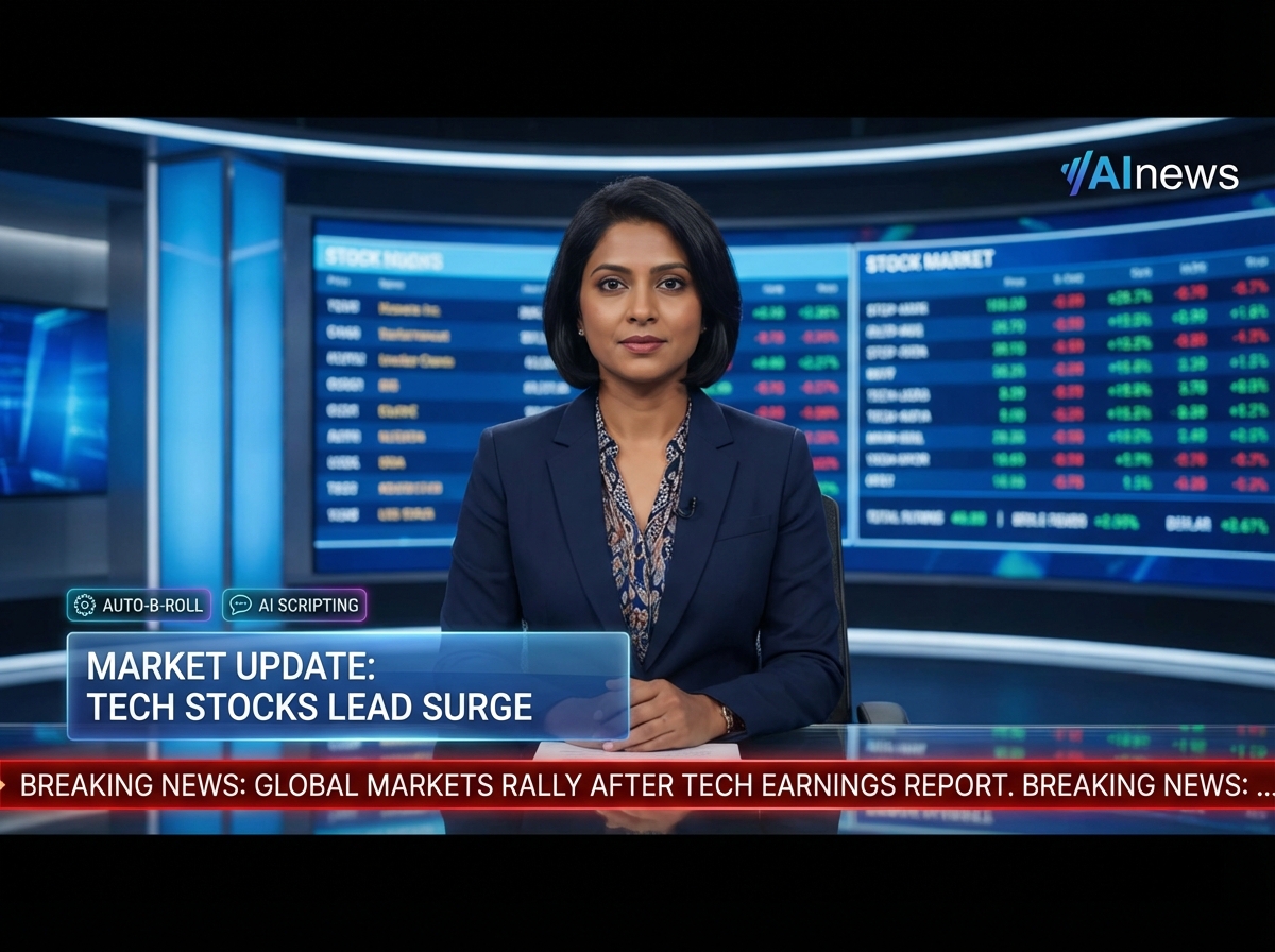 Diagram of an automated AI newsroom pipeline and publishing flow