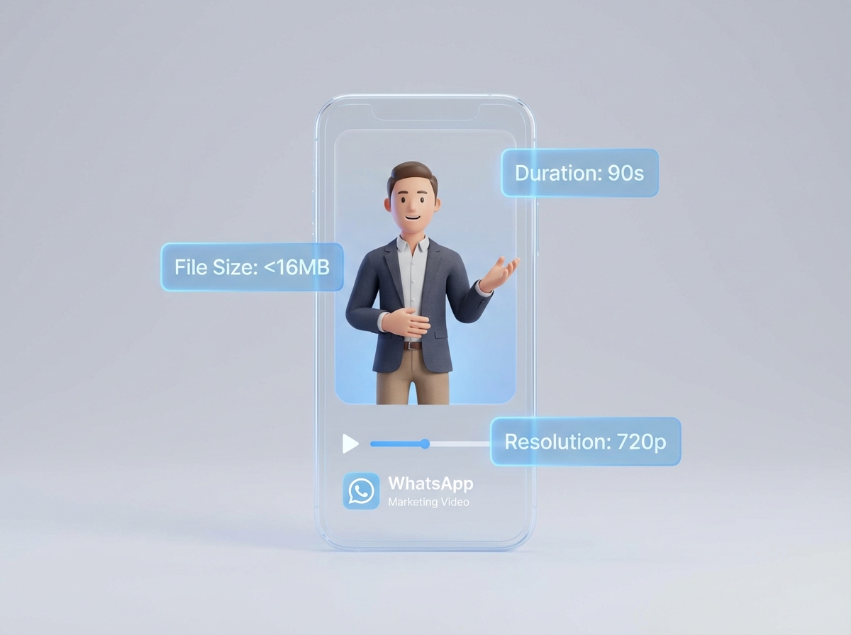 Illustration of WhatsApp-native AI video generator workflows for India