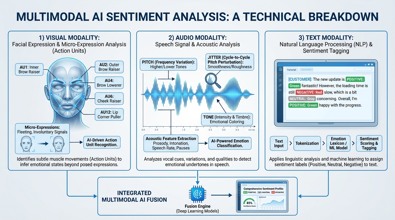 Emotion detection AI video pipeline illustration