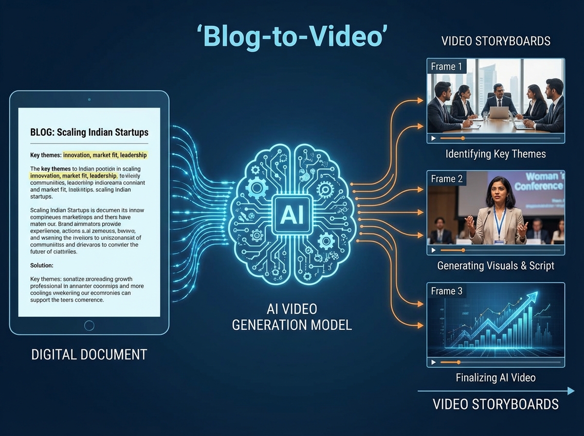 Comparison graphic of Pictory, Lumen5, and InVideo for blog-to-video workflows