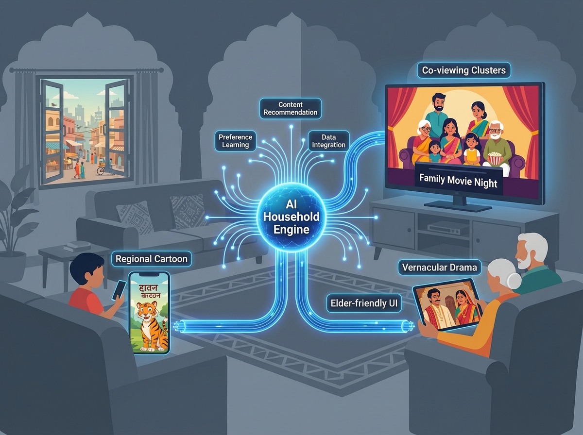 Regional celebrity endorsements and creator-driven trust engine for OTT retention