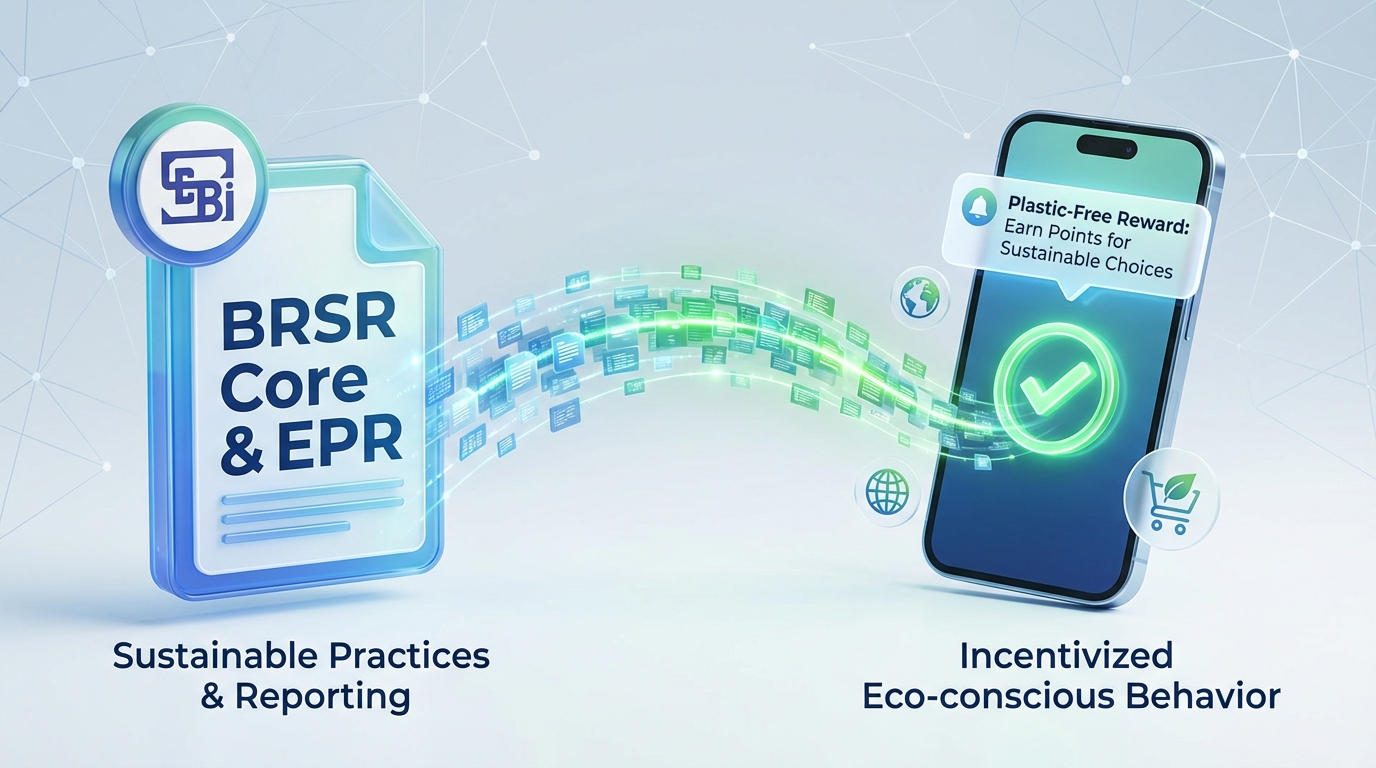 Eco-loyalty program design blueprint illustration