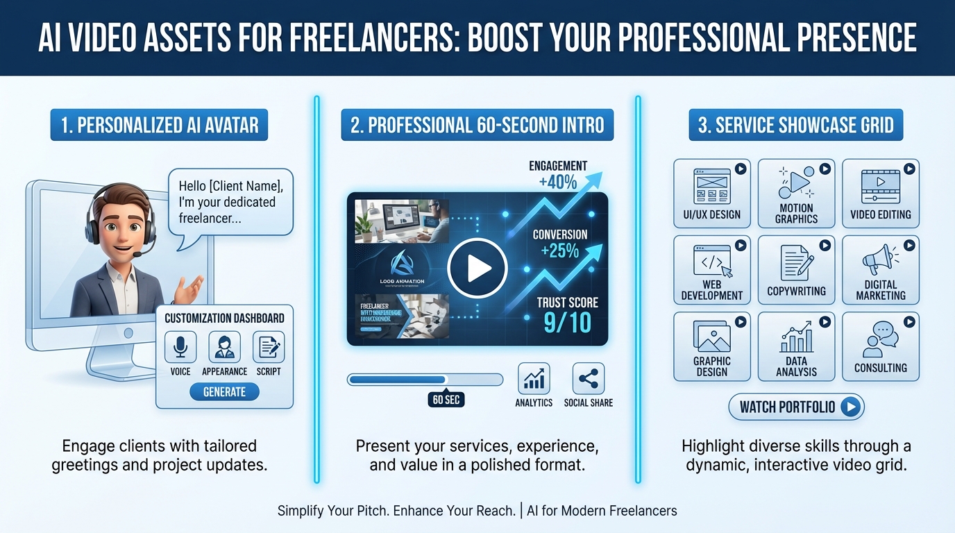 Visual guide showing the structure of a high-converting AI video proposal