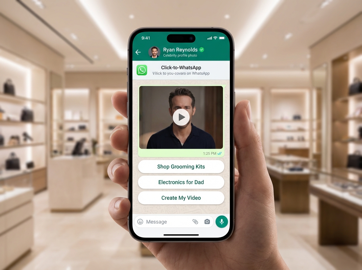 WhatsApp-led Father's Day D2C marketing funnel visual