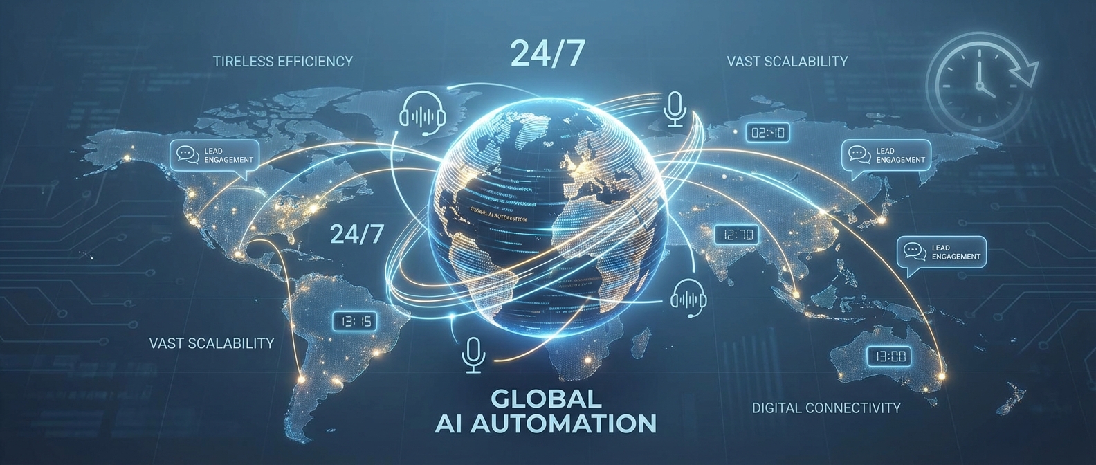 AI voice agent engaging with a lead, showing efficiency and personalization