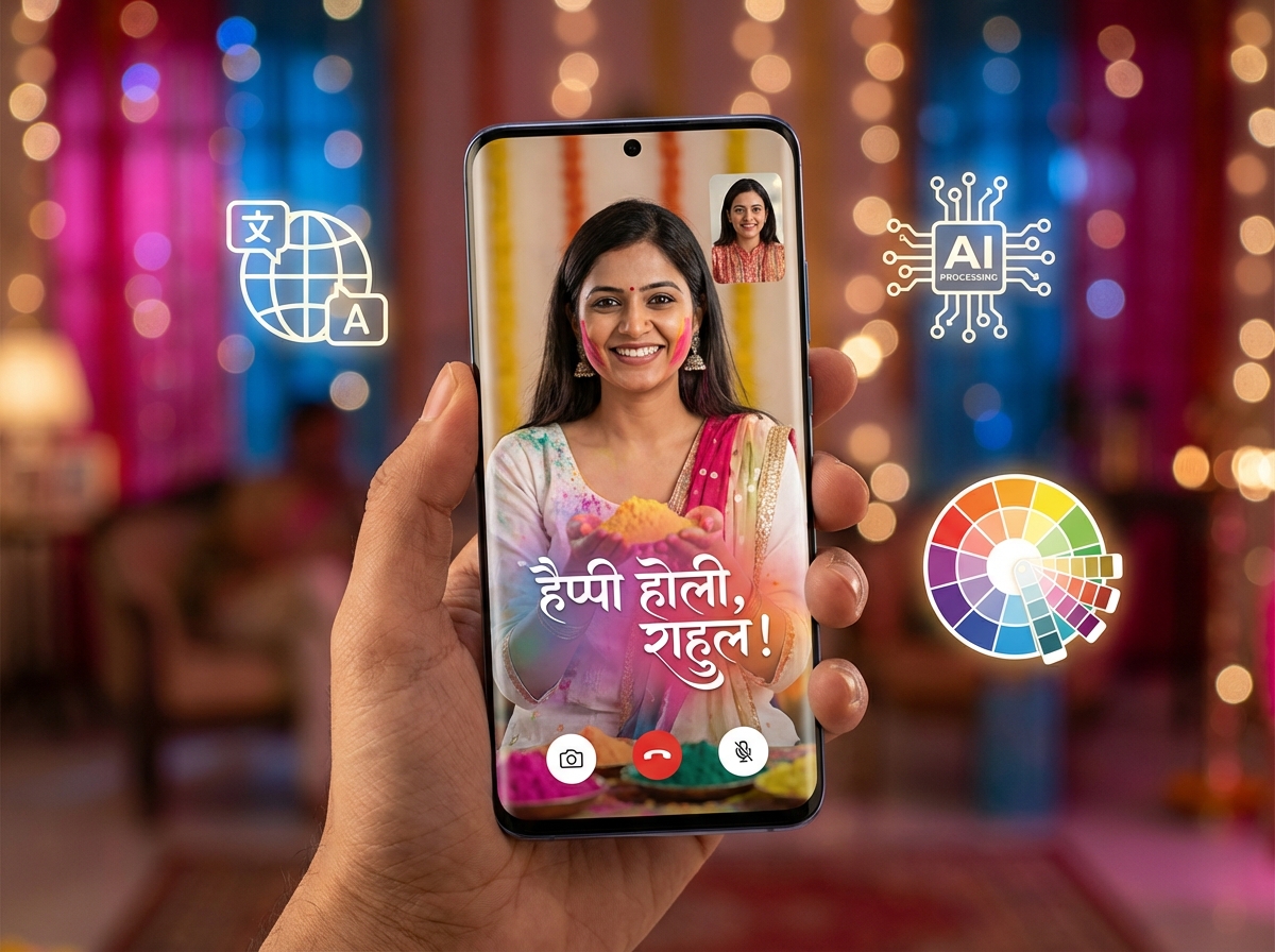 Regional customization for Holi campaigns illustration