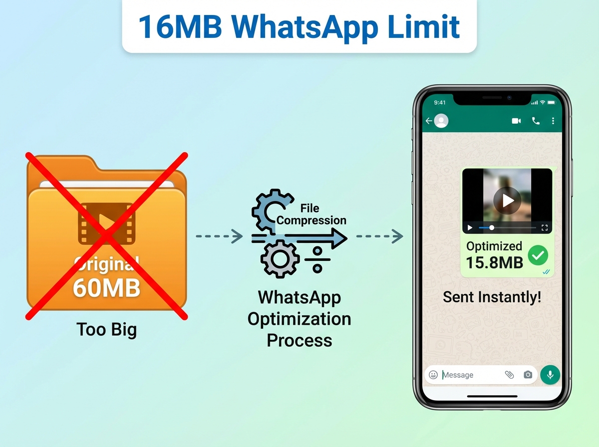 WhatsApp size calculator and distribution best practices for Indian 4G networks
