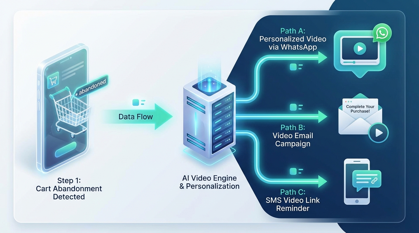 AI video cart recovery campaign example
