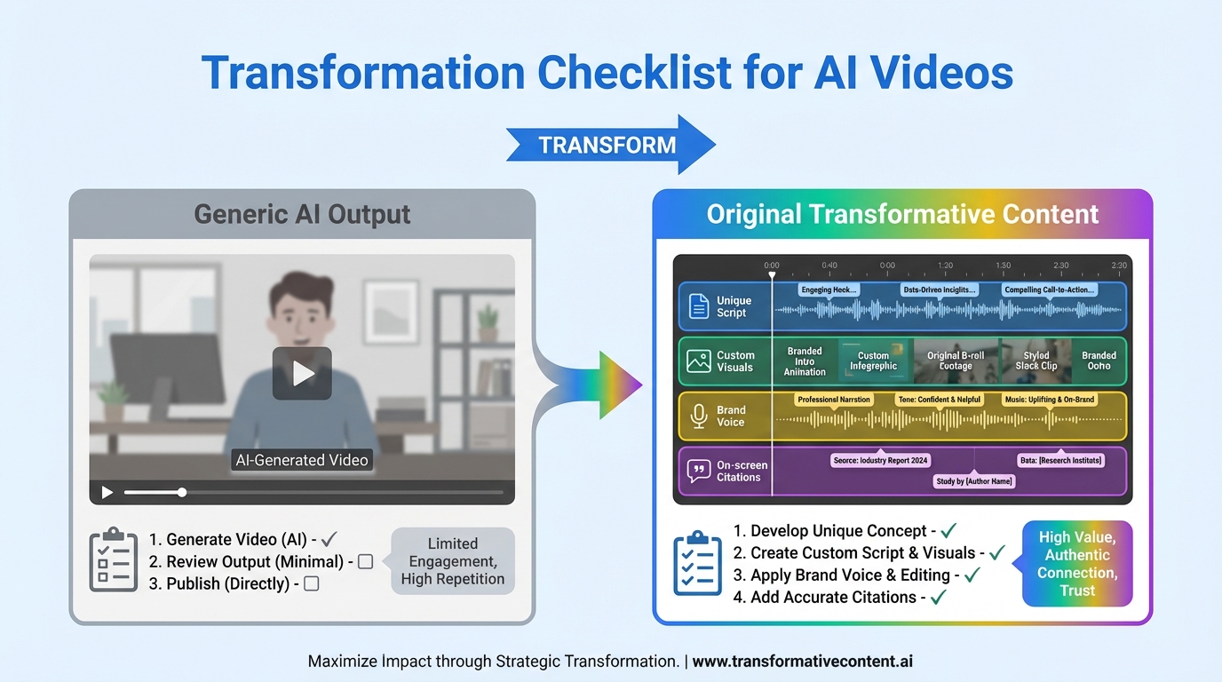 AI disclosure workflow graphic for YouTube in India